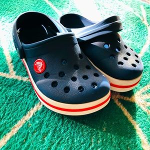 Toddler boys size 8 crocs